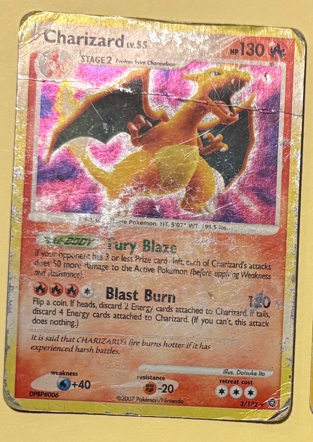 Pokémon Kaart Charizard 3/132, Ophalen of Verzenden, Gebruikt, Losse kaart