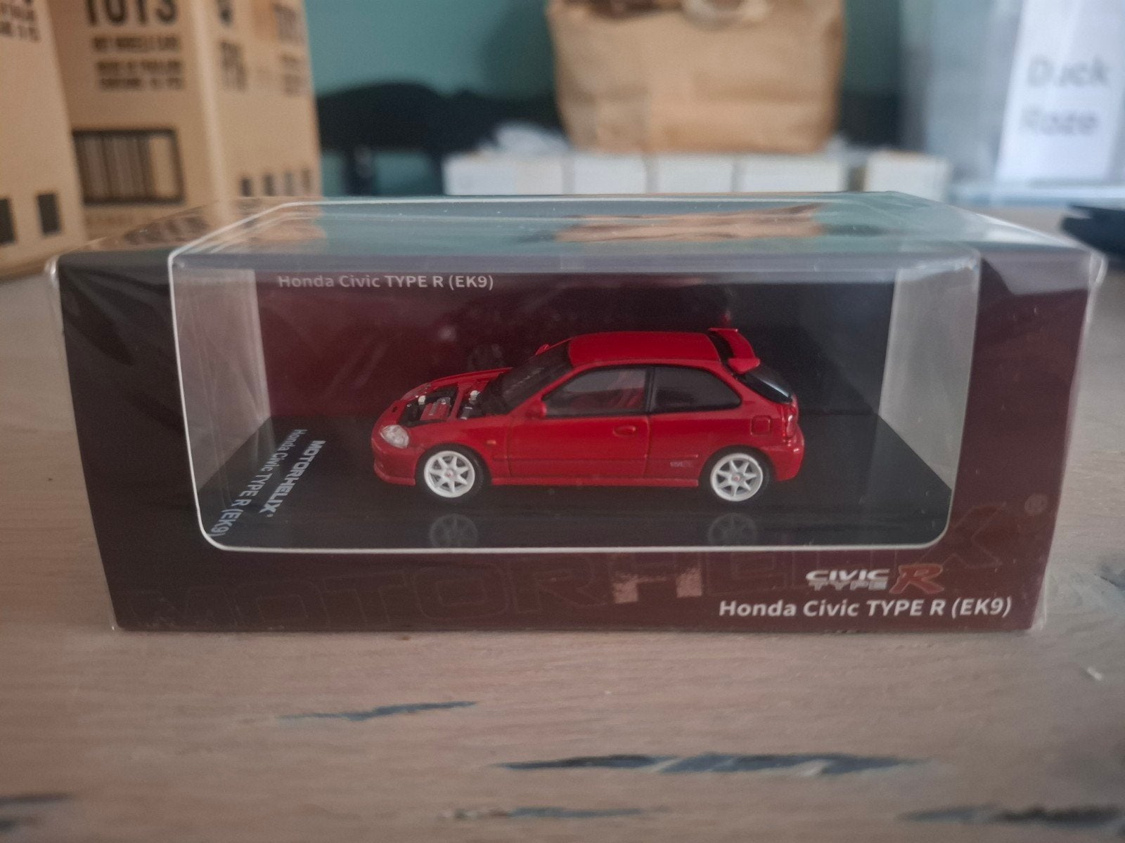 Motorhelix - Honda Civic Type R (EK9) Milano Red, Ophalen of Verzenden, Nieuw, Auto