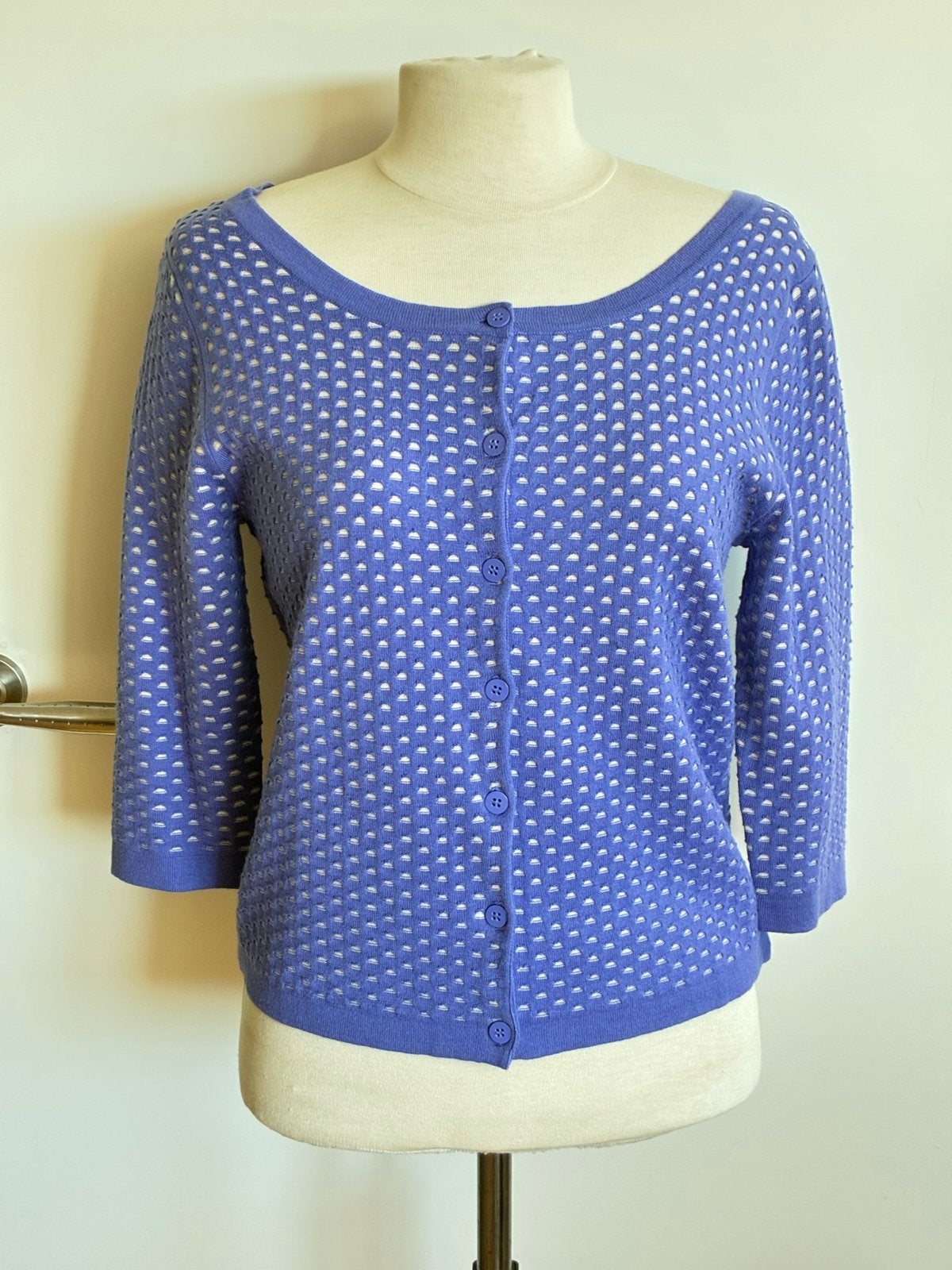 Nieuwe Steps Vestje, in (lavendel-)blauw-wit Mt M, Kleding | Dames, Ophalen of Verzenden, Nieuw, Maat 38/40 (M), Blauw