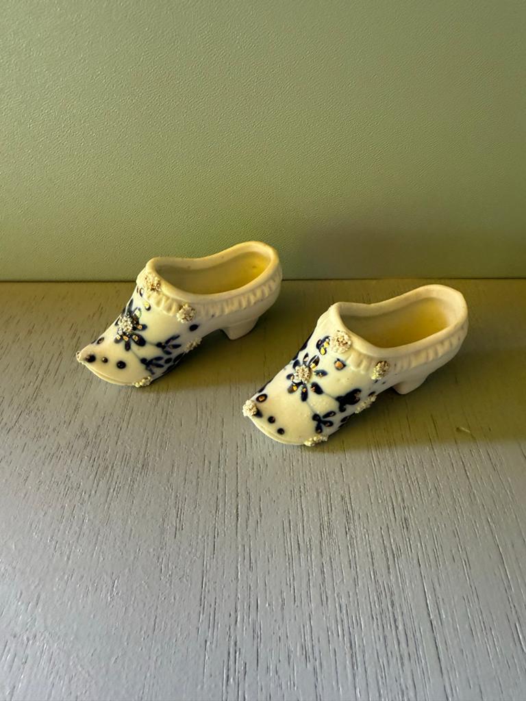 Decoratieve Stenen Klompjes - Delfts Blauw Stijl, Verzamelen, Ophalen of Verzenden, Zo goed als nieuw