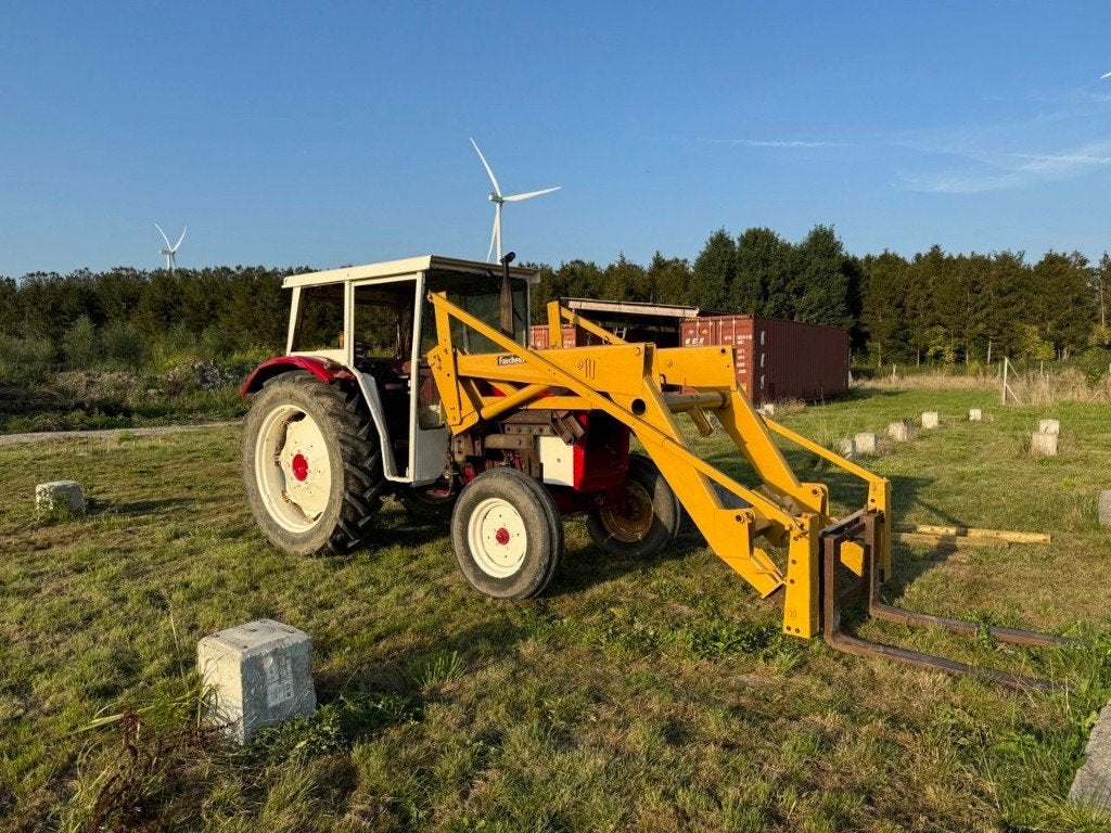 International 724, voorlader + Vaiacar 12R getrokken kraan, Ophalen, Gebruikt
