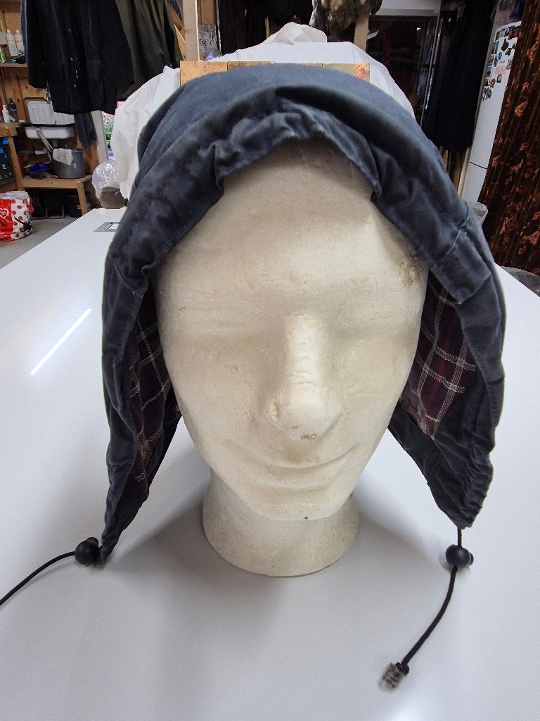 Barbour wax capuchon, Beaufort, Bedale Border etc., Barbour, Blauw, Overige maten, Ophalen of Verzenden