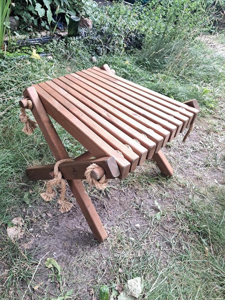 Voetenbank voor Eco Furn tuinstoel, Ophalen of Verzenden, Gebruikt, Hout