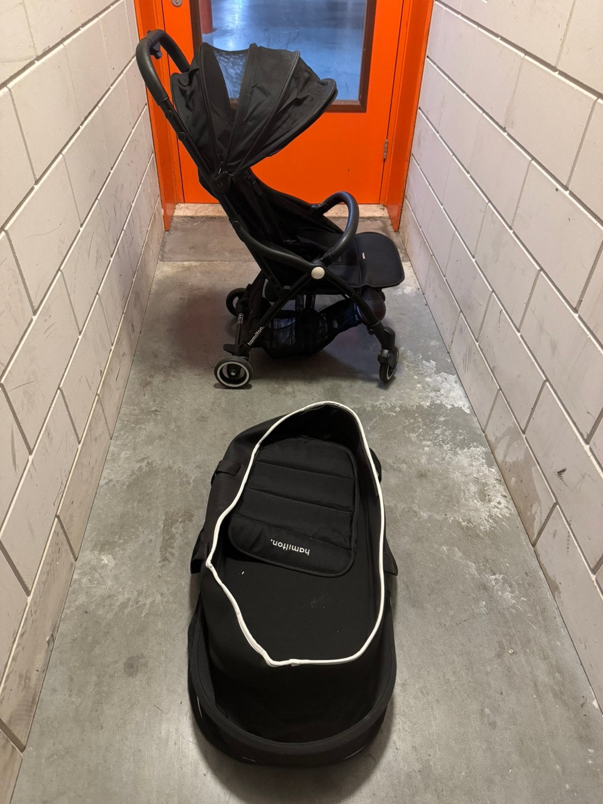 Hamilton buggy met reiswieg, Kinderen en Baby's, Ophalen, Overige merken, Met reiswieg