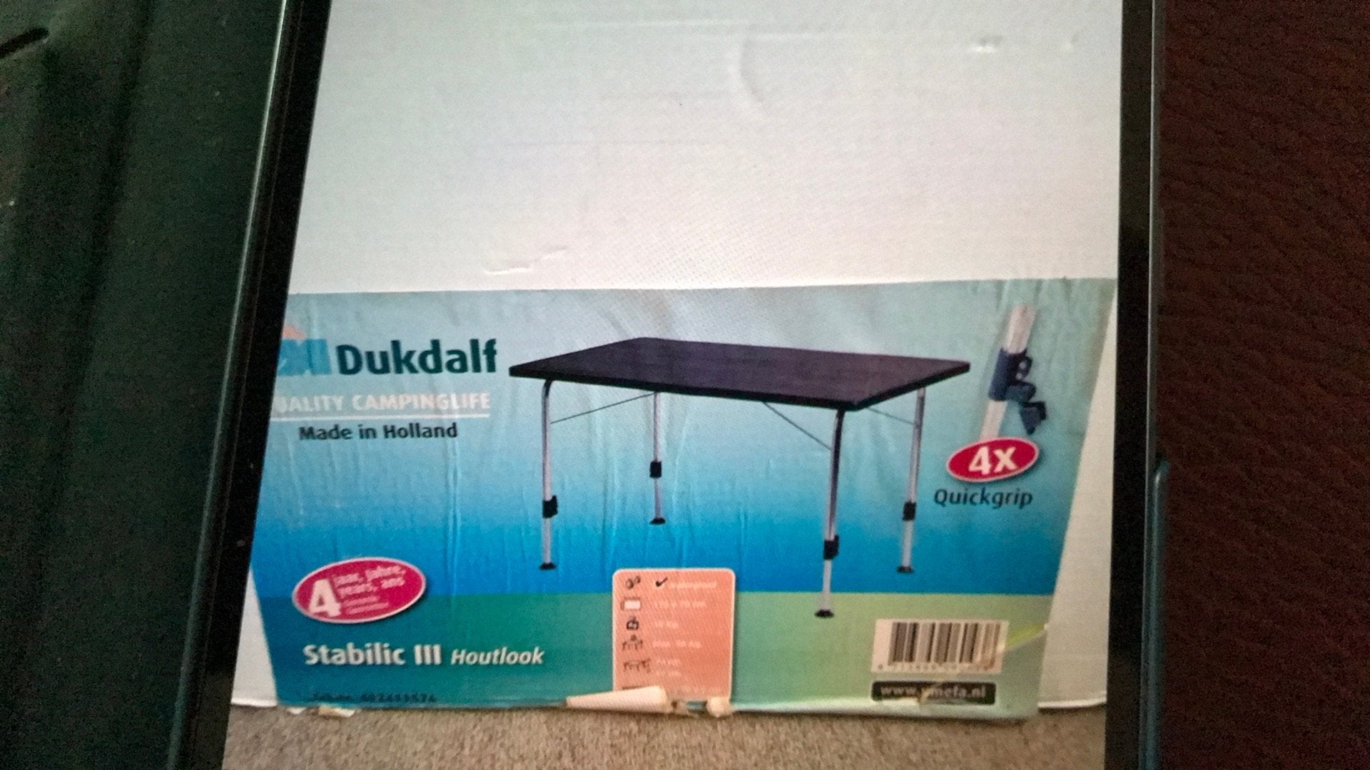 Dukdalf campingtafel, Ophalen, Zo goed als nieuw, Campingtafel