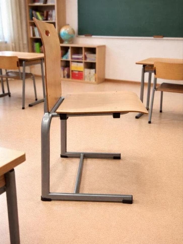 Stevige Ahrend kantine/schoolstoelen - 150 stuks beschikbaar, Ophalen, Gebruikt, Bruin, Vijf, Zes of meer stoelen