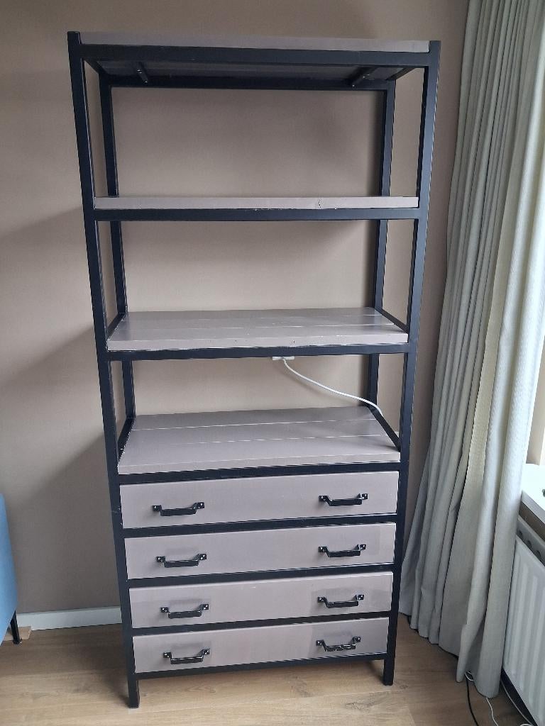 Ladenkast, Huis en Inrichting, Ophalen, Gebruikt, 200 cm of meer, 50 tot 100 cm