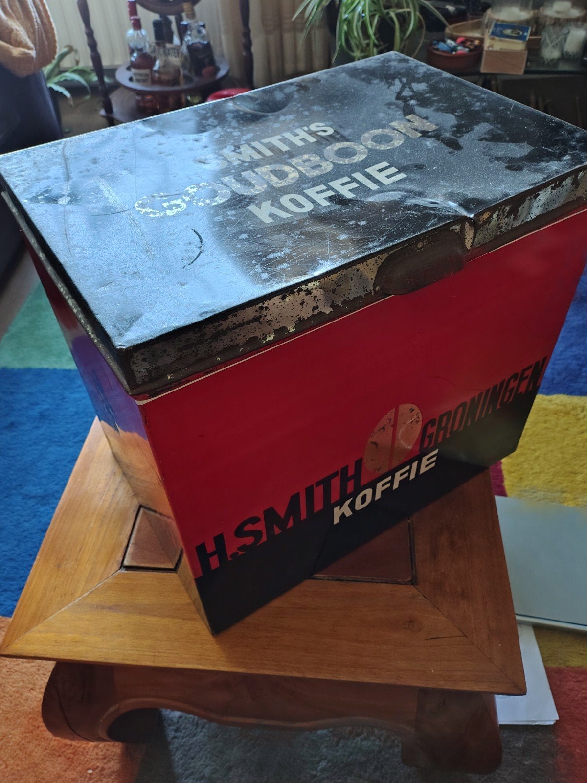 Zeldzaam Smith's Goudbon Koffieblik Hofleverancier 1930-1940, Ophalen of Verzenden