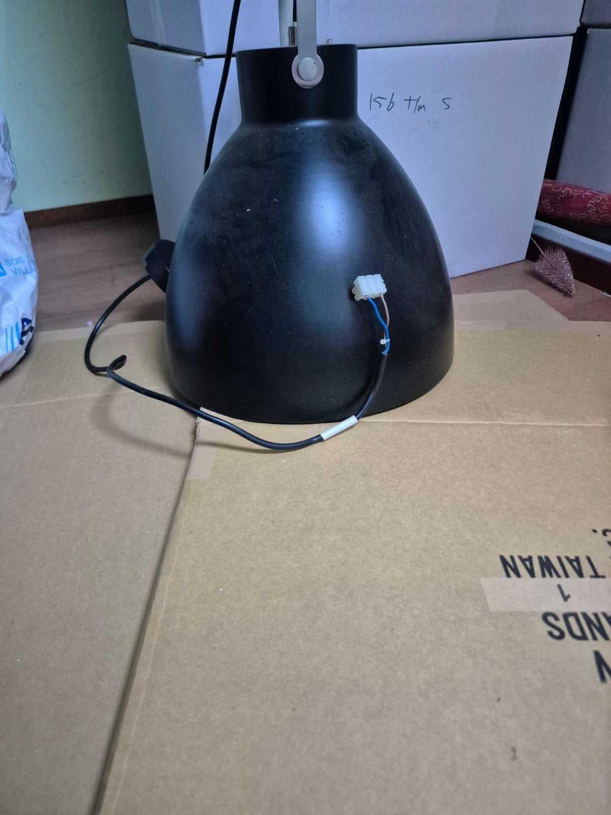 Zwarte hanglamp - Gebruikt, Ophalen, Minder dan 50 cm, Gebruikt, Modern, Industrieel