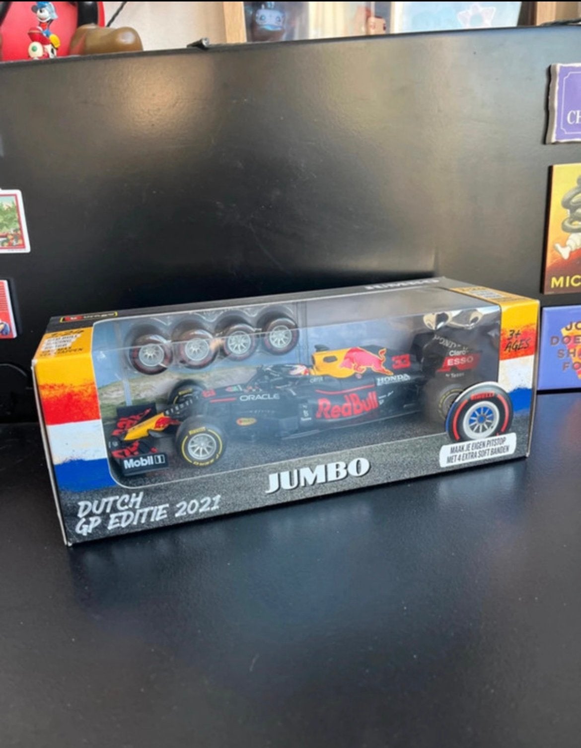 Max Verstappen 2021 auto, Ophalen of Verzenden, Zo goed als nieuw, Auto, Bburago