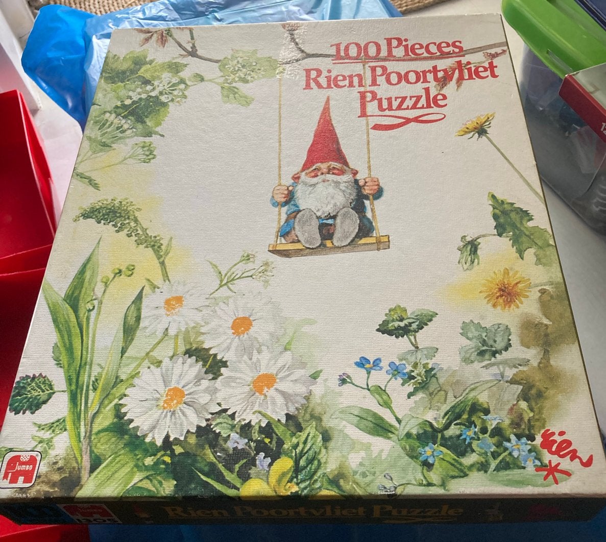 Rien Poortvliet David de Kabouter Puzzel 100 Stukjes, Ophalen of Verzenden, Minder dan 500 stukjes, Gebruikt, Legpuzzel