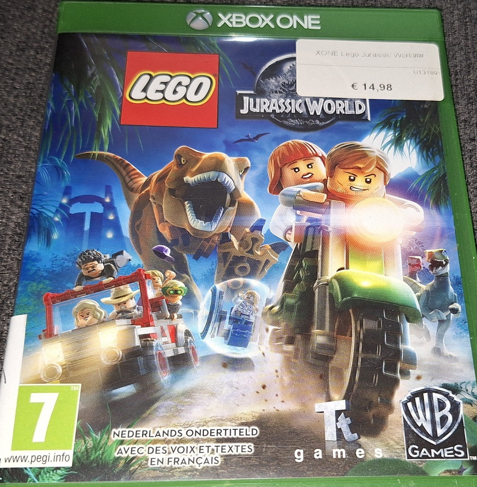 LEGO Jurassic World Xbox One Game - Zo goed als nieuw, Spelcomputers en Games, Avontuur en Actie, 1 speler, Eén computer, Ophalen of Verzenden