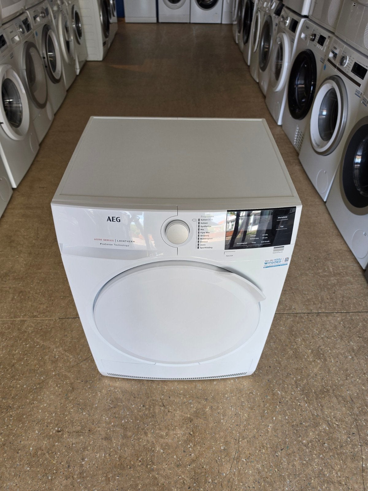 AEG 6000 Series condensdroger | 7 kilo | Gratis thuis 🚚✅️, AEG, Jirnsum, Anti-kreukfase, 8 tot 10 kg