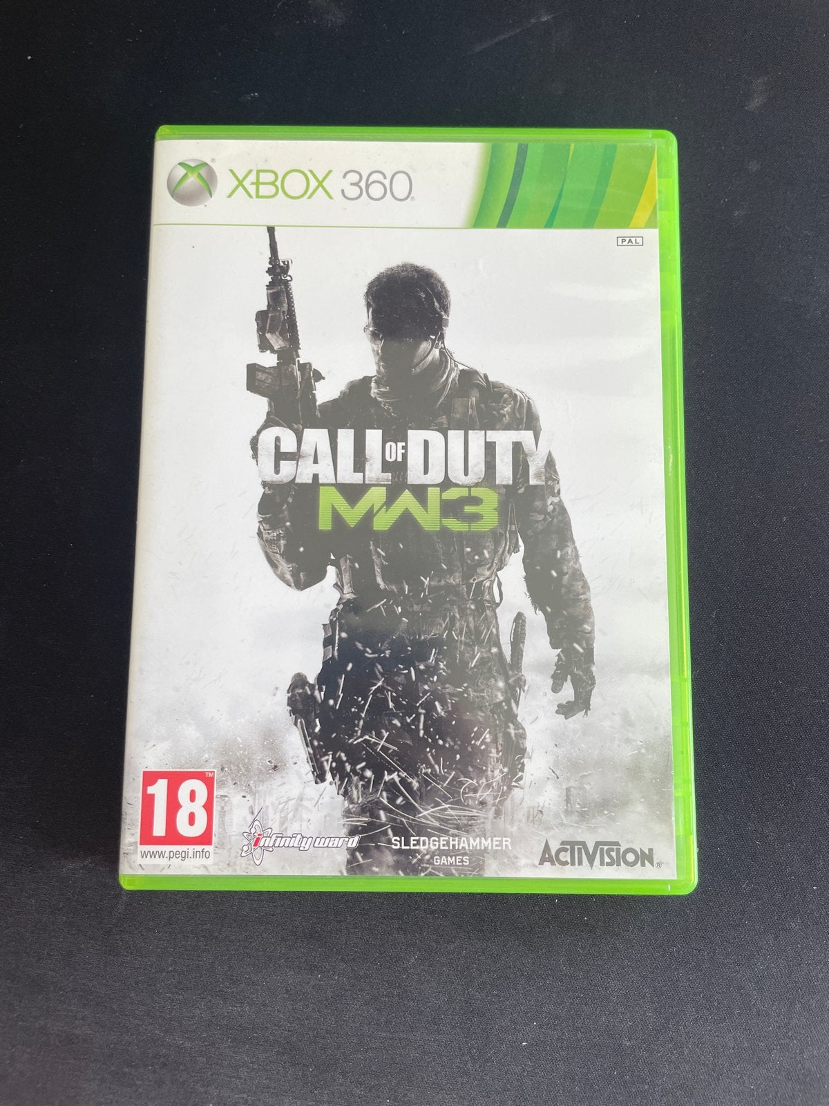 Call of Duty Modern Warfare 3 MW3 Xbox 360 + garantie, Online, Vanaf 18 jaar, Shooter, One Microsoft Place, South County Business Park, Dublin D18 P521 IRELAND; Registered Office: 70 Sir Rogerson's Quay, Dublin D02 R296 IRELAND
