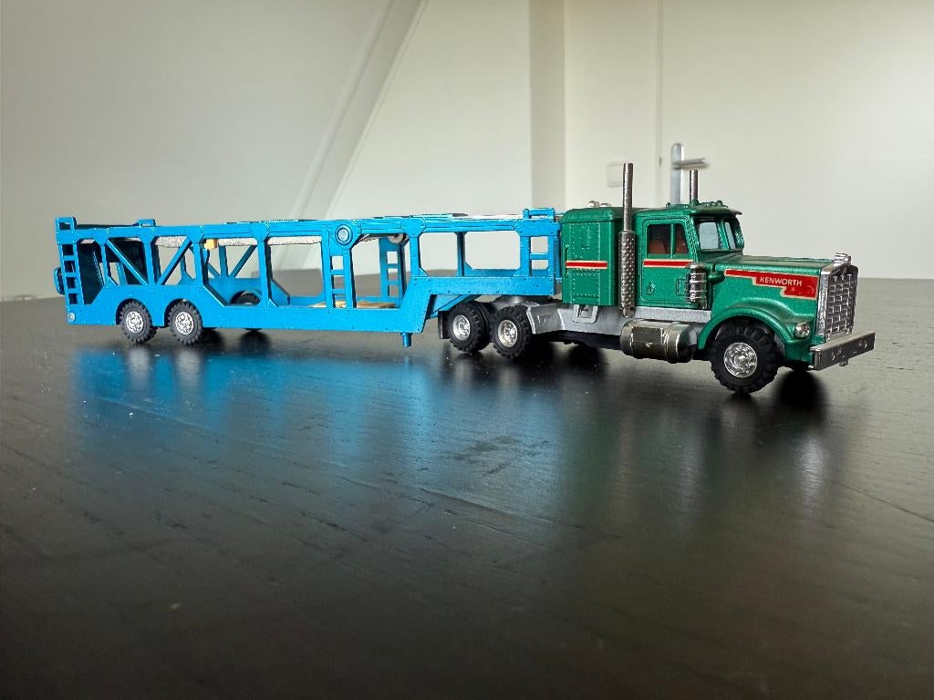 Kenword Shinsei Mini Power Auto Carrier - model vrachtwagen, Hobby en Vrije tijd, Modelauto's | 1:50, Ophalen of Verzenden, Bus of Vrachtwagen