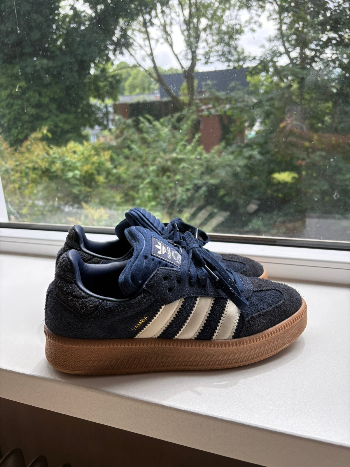 Adidas Samba XLG, Ophalen, Blauw, Sneakers of Gympen, Zo goed als nieuw