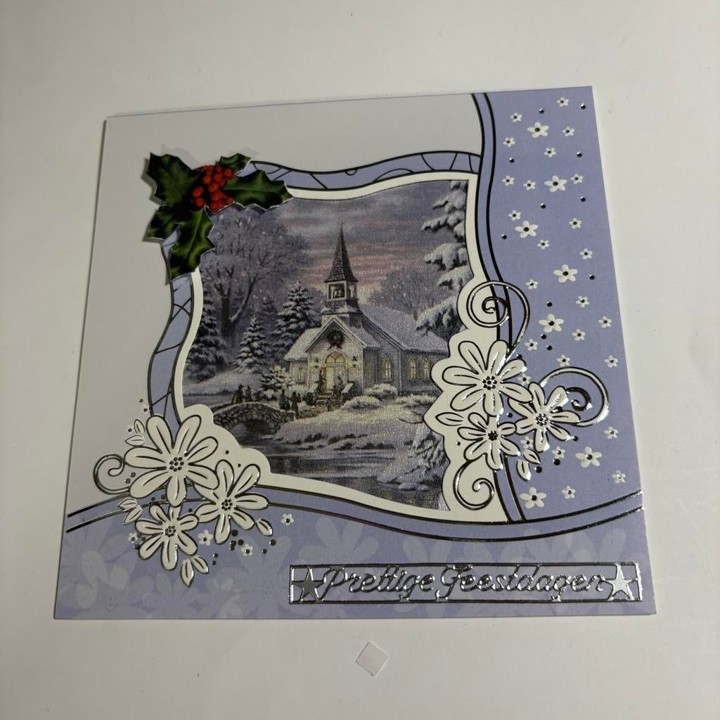 Parelmoer kerstkaart 2, Ophalen of Verzenden, Nieuw, Overige thema's