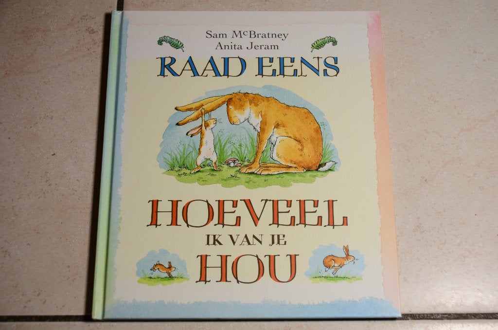 Raad eens hoeveel ik van je hou / Sam McBratney Anita Jeram, Ophalen of Verzenden, Zo goed als nieuw, Fictie algemeen, Voorleesboek