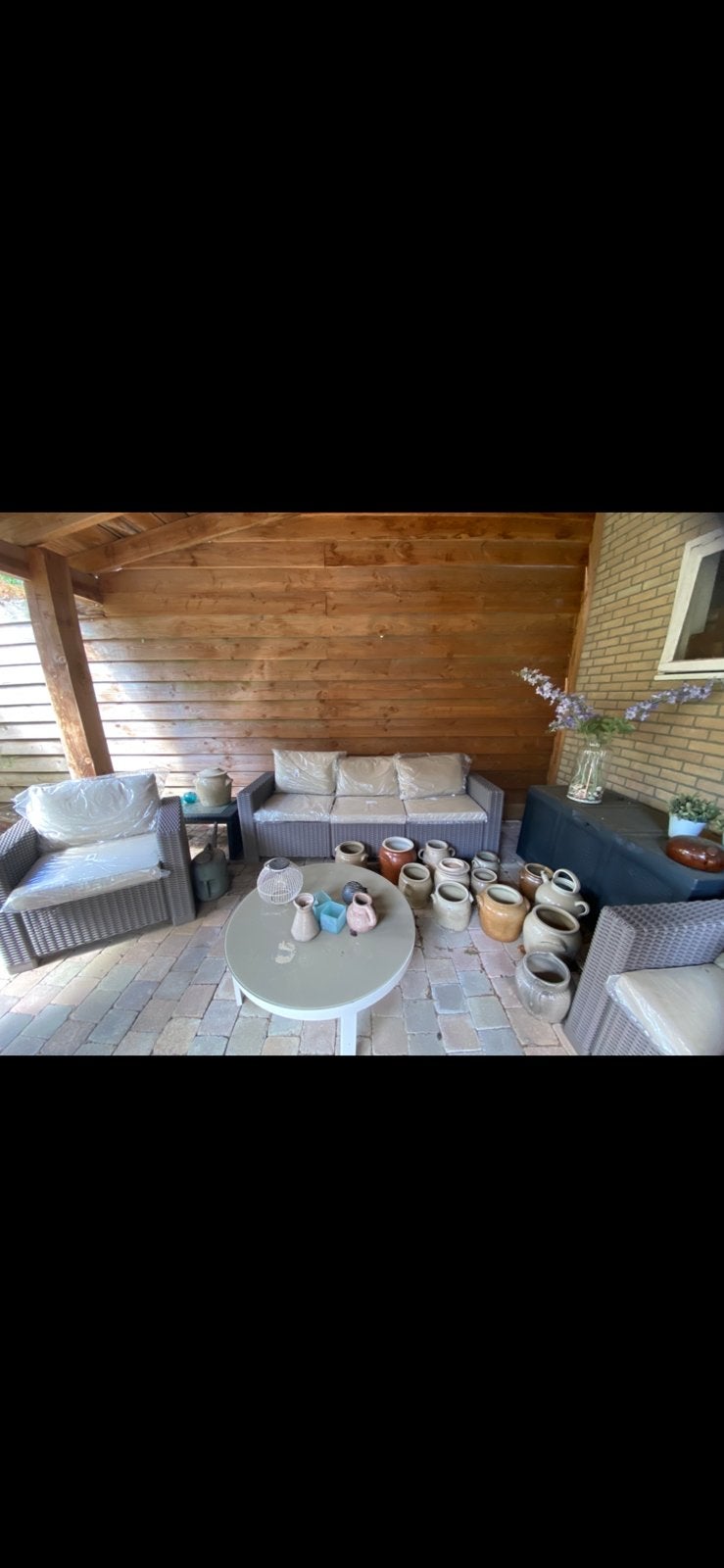 Nieuwe tuin/ loungeset allibert, tafel zit nog in verpakking, Tuin en Terras, Tuinsets en Loungesets, Ophalen, Zo goed als nieuw