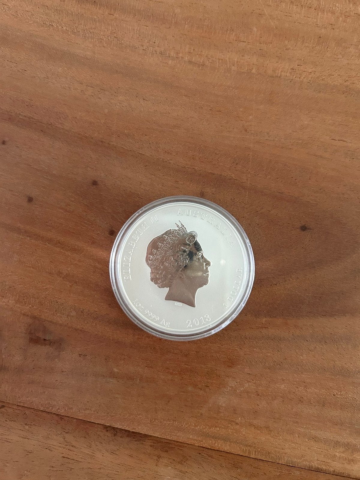 1 OZ Australische 2018 Zilveren Munt 'Year of the Dog', Ophalen of Verzenden, Zilver