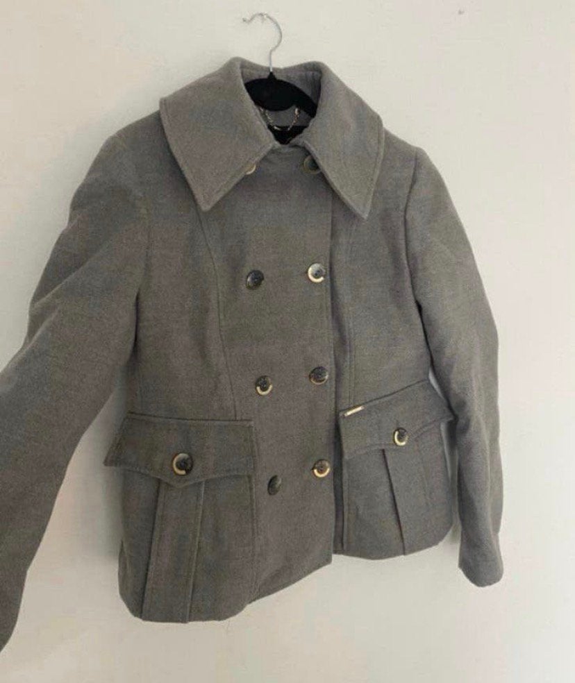 dames winterjas, maat m / grijs, Kleding | Dames, Verzenden, Zo goed als nieuw, Maat 38/40 (M), Grijs