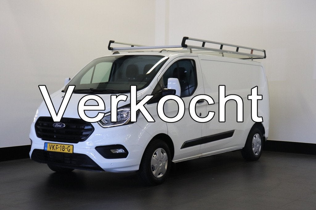 Ford Transit Custom 2.0 TDCI 130PK L2 MHEV EURO 6 - Airco -, Auto's, Voorwielaandrijving, Stof, 4 cilinders, Navigatiesysteem