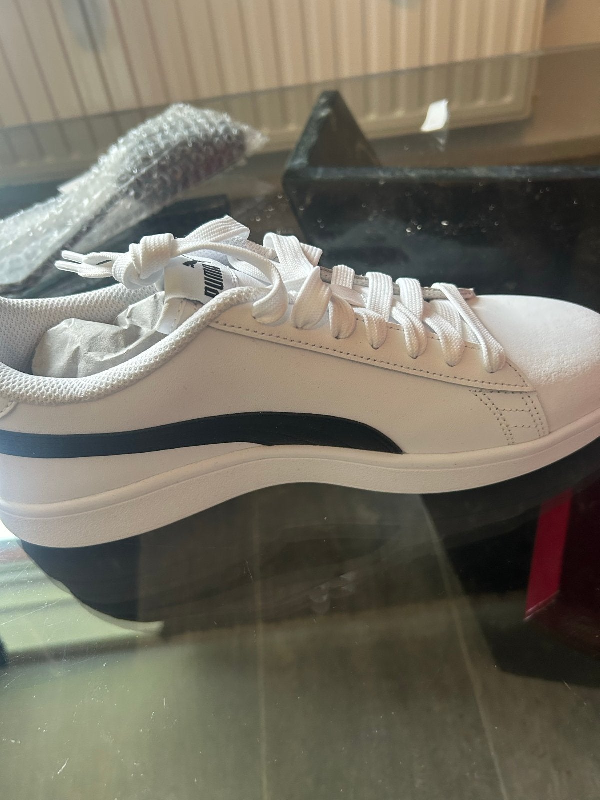 Puma Smash v2 L sneakers - Maat 42, Ophalen of Verzenden, Nieuw, Wit, Sneakers of Gympen