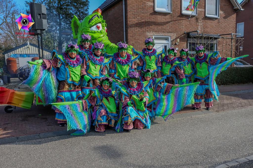 Loopgroep carnaval 20 personen - thema draak of dinosaurus, Kleding | Dames, Carnavalskleding en Feestkleding, Gedragen, Kleding