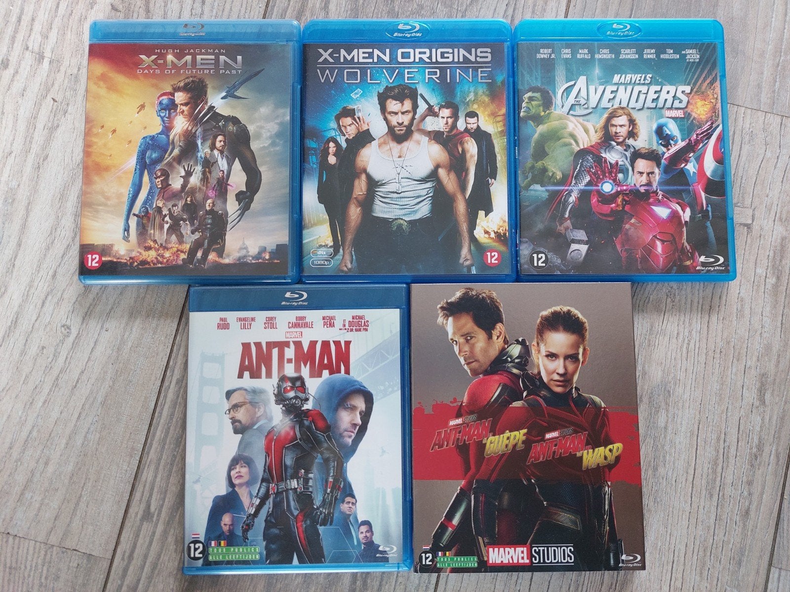 5x Marvel blu-ray, Cd's en Dvd's, Blu-ray, Ophalen of Verzenden, Zo goed als nieuw, Actie