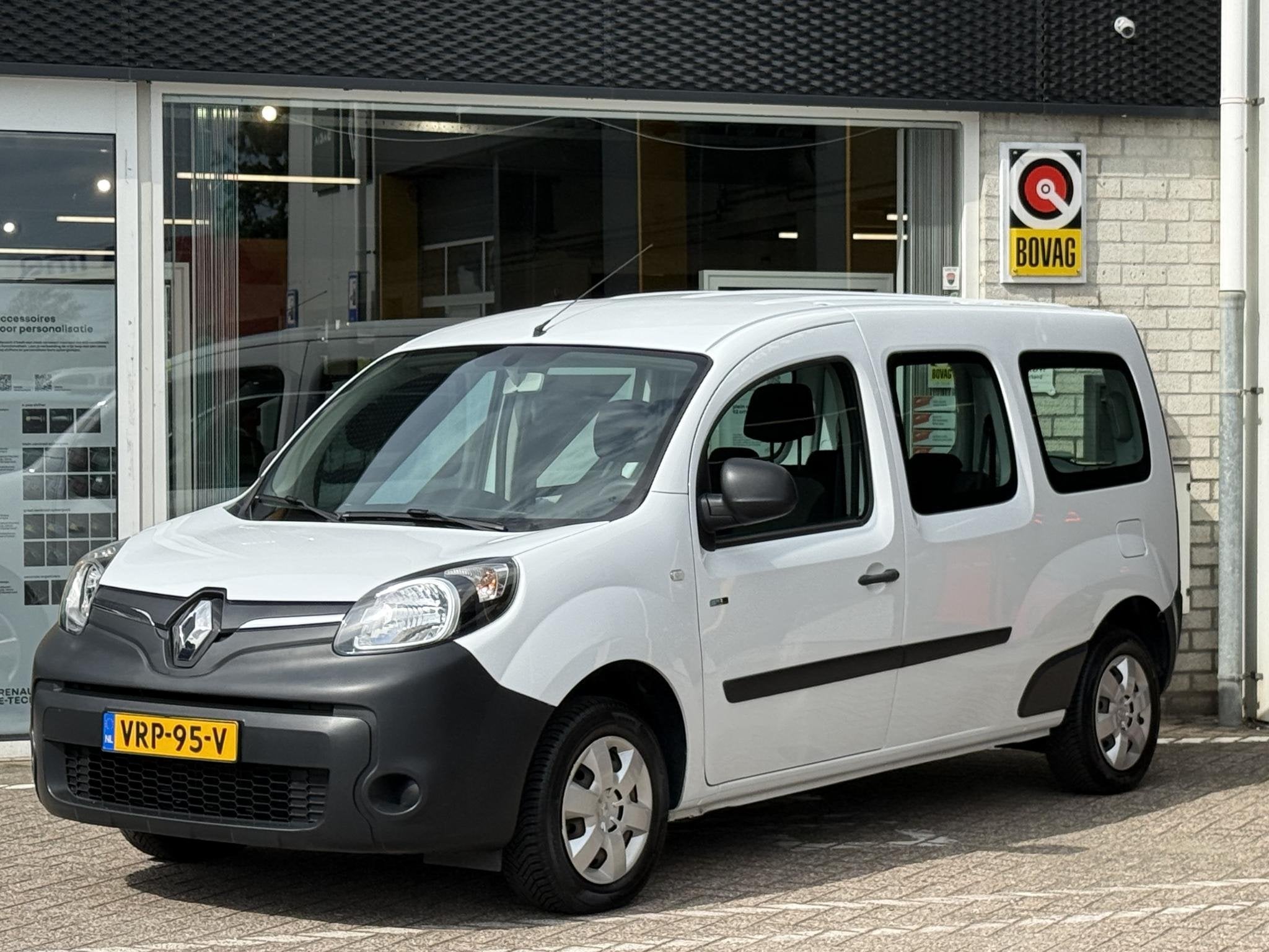 Renault Kangoo Z.E. Maxi (incl. accu) | 93% SoH | Cruise Con, Auto's, Stof, Gebruikt, Wit, Bluetooth