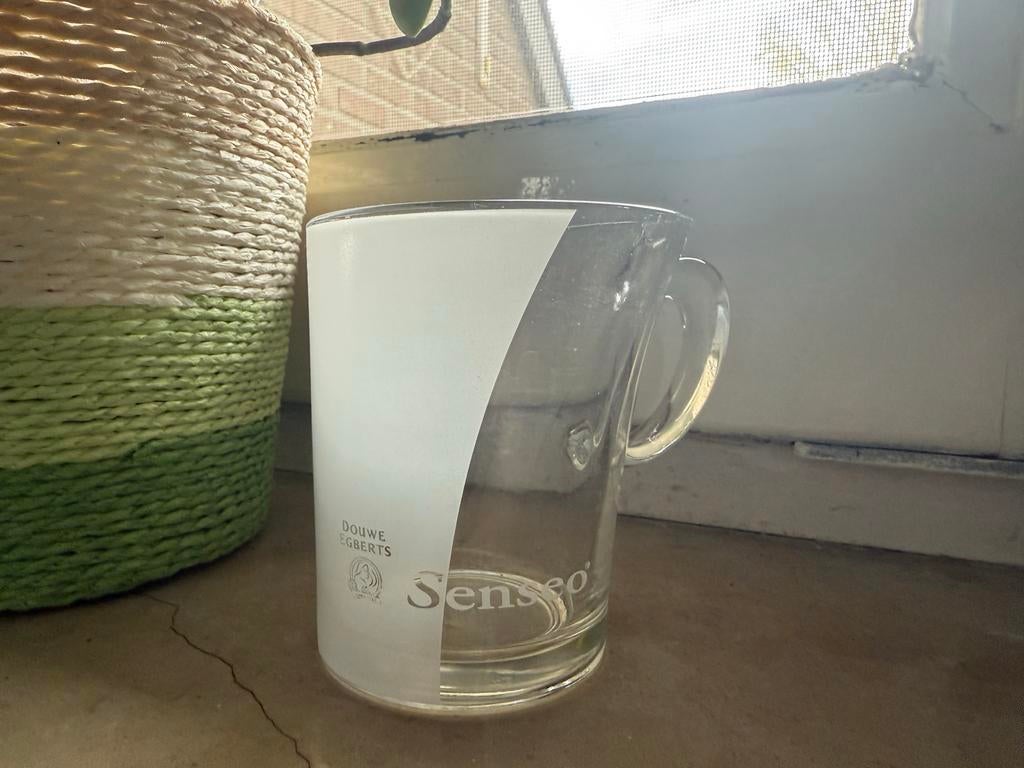 Senseo glazen, 2 klein en 2 groot, Huis en Inrichting, Keuken | Servies, Glas of Glazen, Gebruikt, Ophalen of Verzenden, Glas