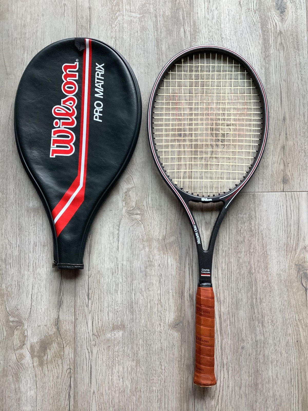 Vintage Wilson Pro Matrix tennisracket, Gebruikt, Ophalen of Verzenden, L5, Wilson