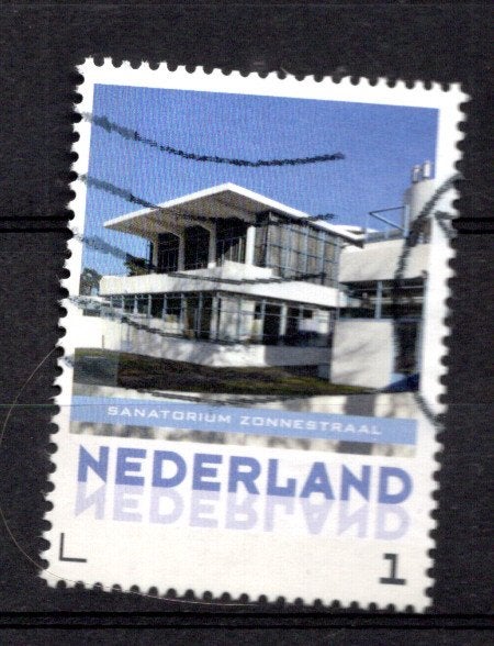 gestempelde zegel. Persoonlijke: uit velletje van 3, Ophalen of Verzenden, Na 1940, Gestempeld