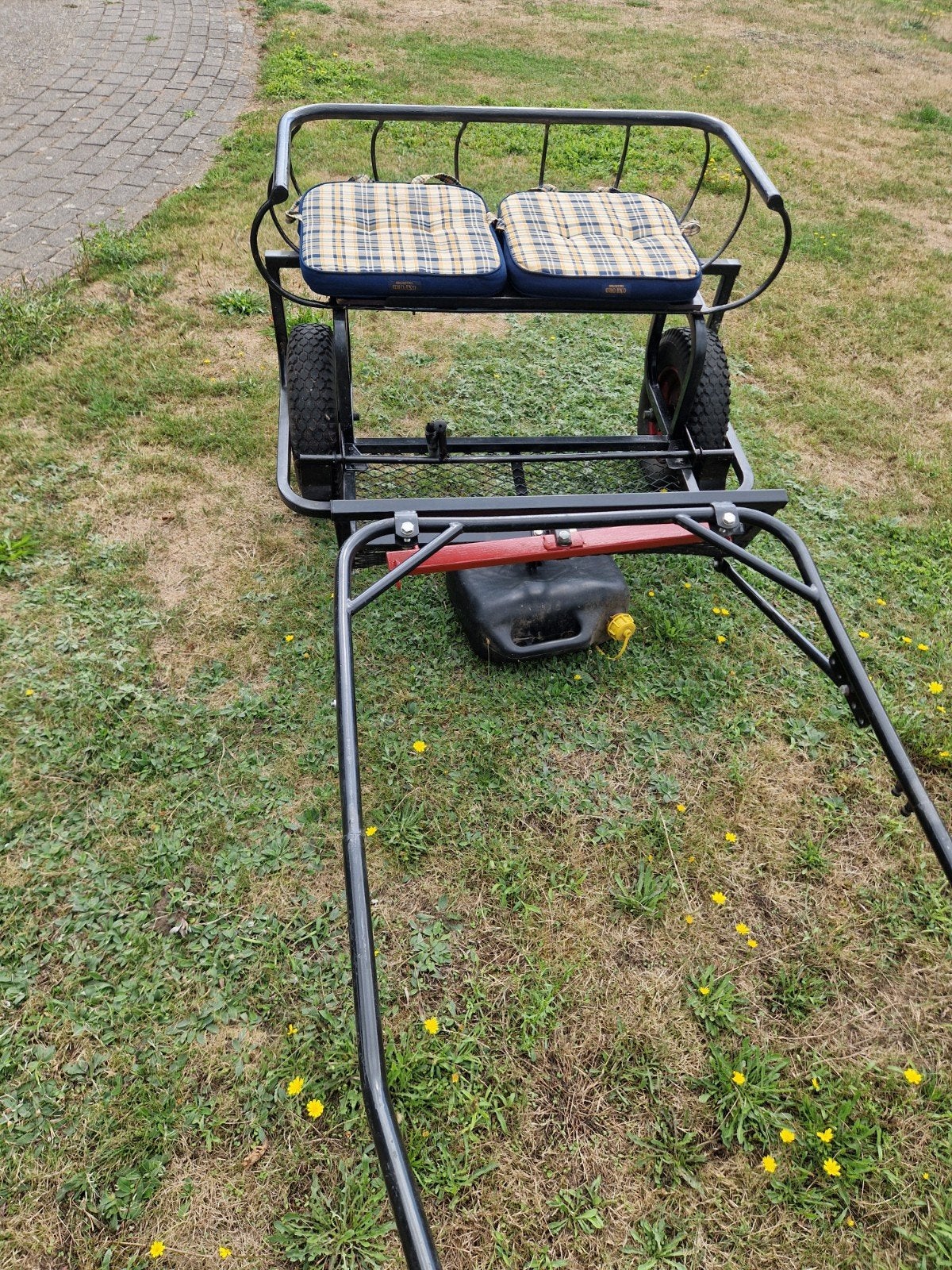 Ren  bench  en een sulky, Tuin en Terras, Met poort, Gebruikt, Ophalen of Verzenden, Tuinhek