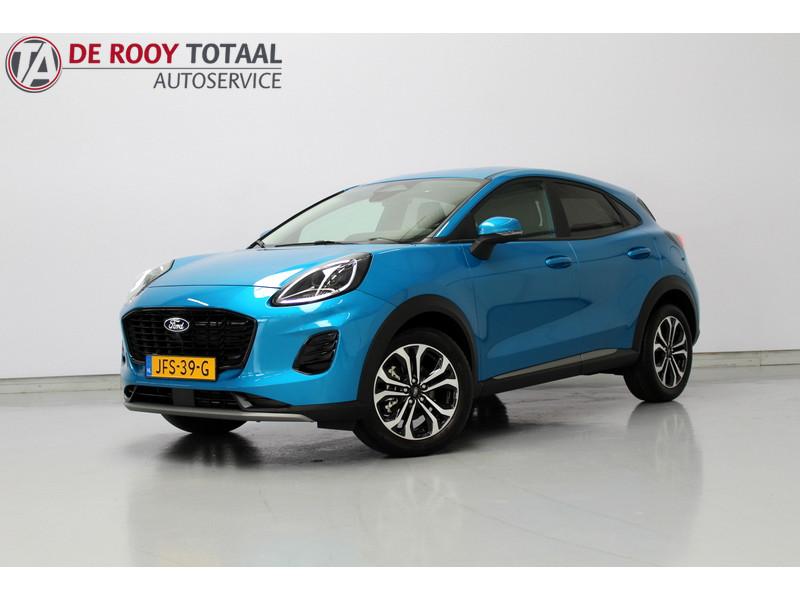 Ford Puma 1.0 EcoBoost Hybrid Titanium 124PK, RIJKLAAR | SYN, Voorwielaandrijving, Stof, Euro 6, Blauw