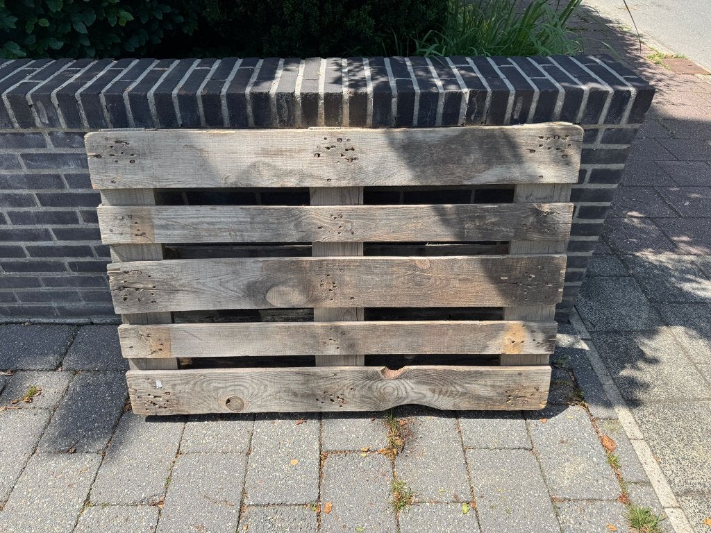 GRATIS: Zware EURO pallet 120x80 cm, Doe-het-zelf en Verbouw, Hout en Planken, Ophalen, Gebruikt, Minder dan 25 mm, Minder dan 200 cm