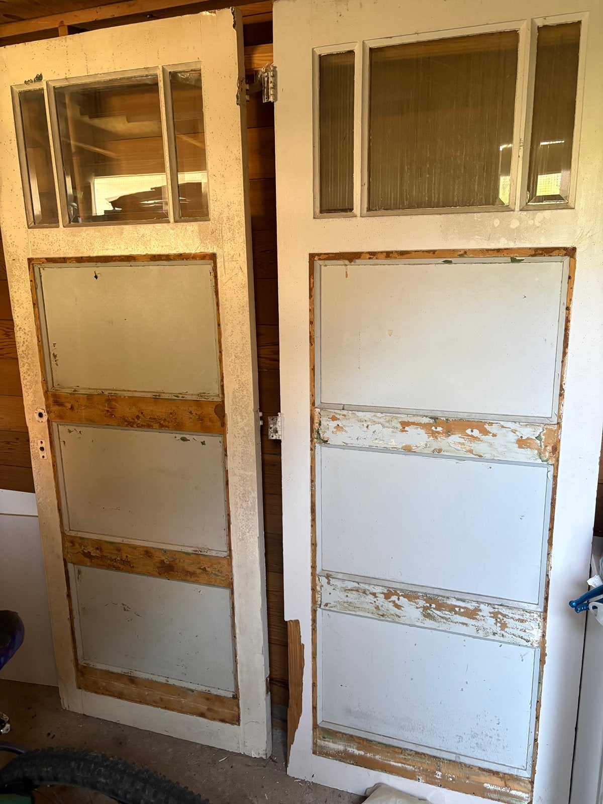 Twee paneeldeuren, Ophalen, Gebruikt, Minder dan 80 cm, Binnendeur