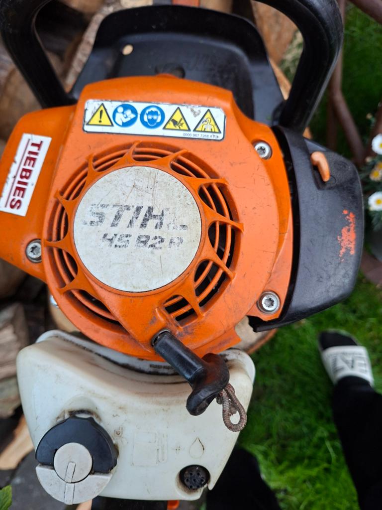 Stihl HS 82 R heggenschaar op benzine, Tuin en Terras, Heggenscharen, Ophalen of Verzenden, Gebruikt, Benzine, Stihl