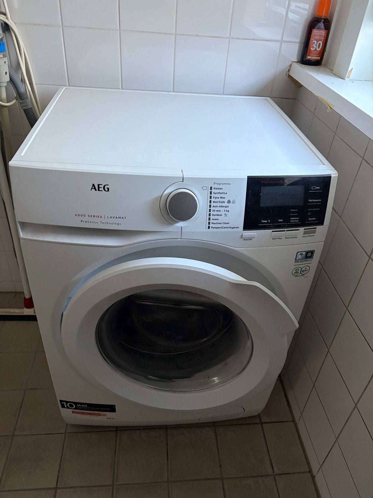 AEG 6000 Series Lavamat ProSense Wasmachine, Ophalen, Gebruikt, Voorlader, Kort programma