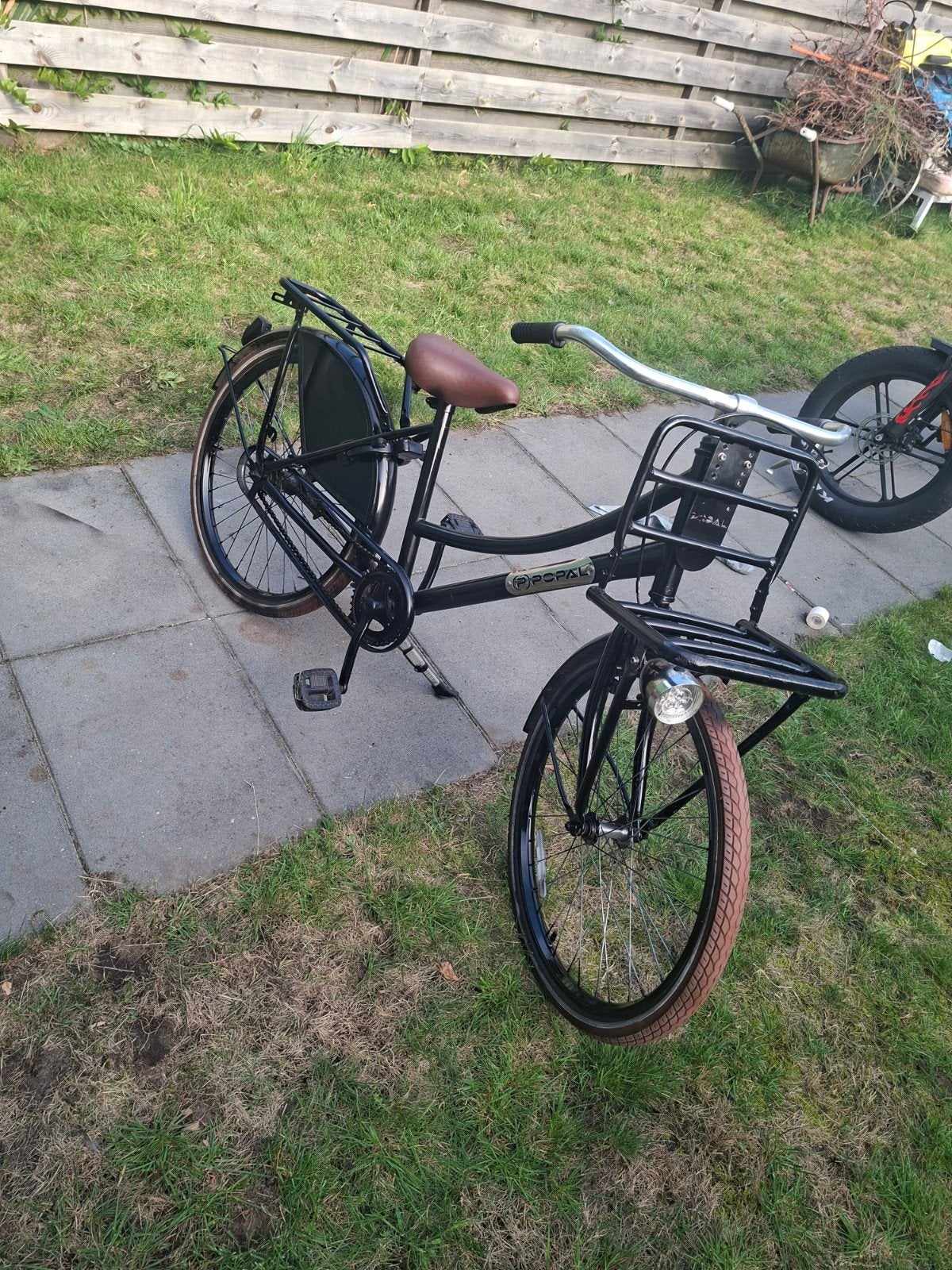 Popal Daily Dutch Basic Transportfiets Zwart, Ophalen, Velgrem, Minder dan 47 cm, Gebruikt