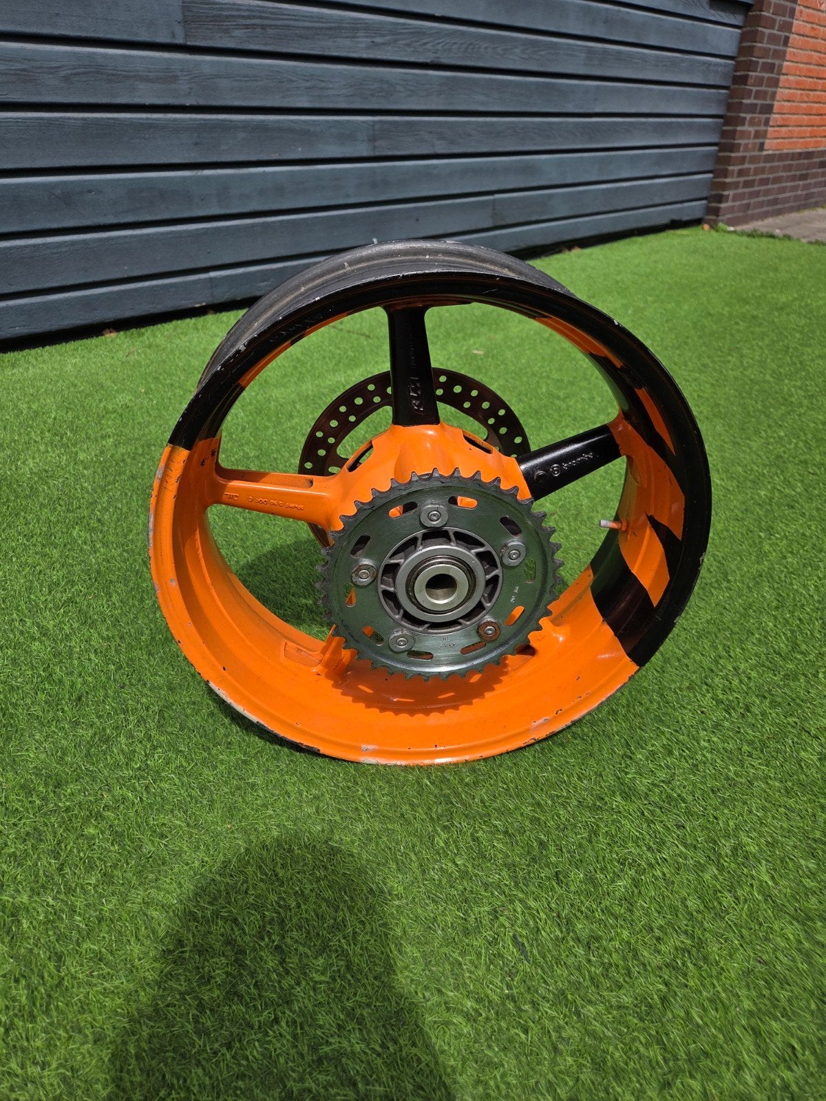 KTM Velg Achterwiel 990 Superduke SMT SMR Oranje Zwart, Ophalen of Verzenden