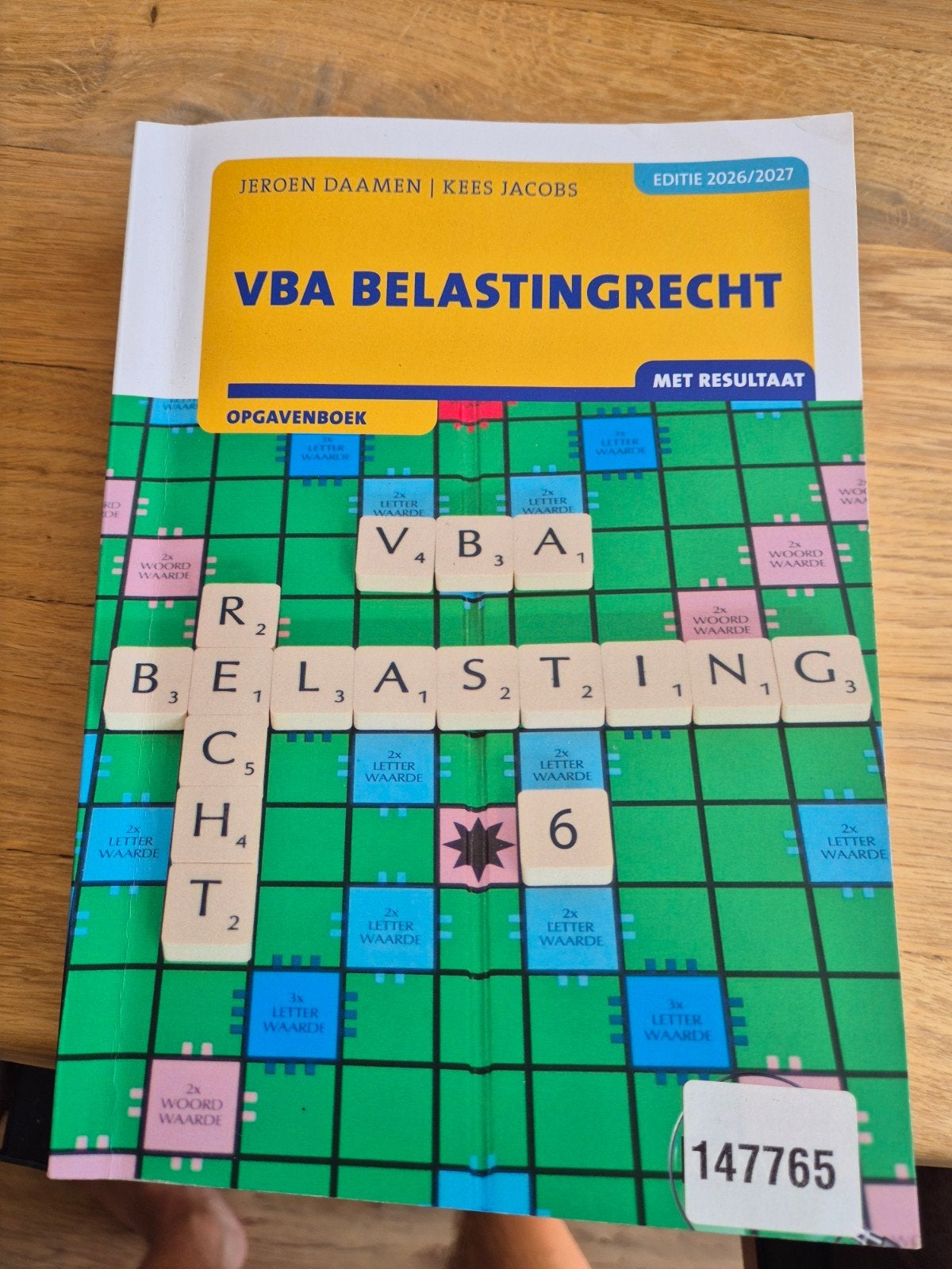 VBA Belastingrecht Opgavenboek 2026/2027, Boeken, Jeroen Daamen | Kees Jacobs, Zo goed als nieuw, Alpha, HBO