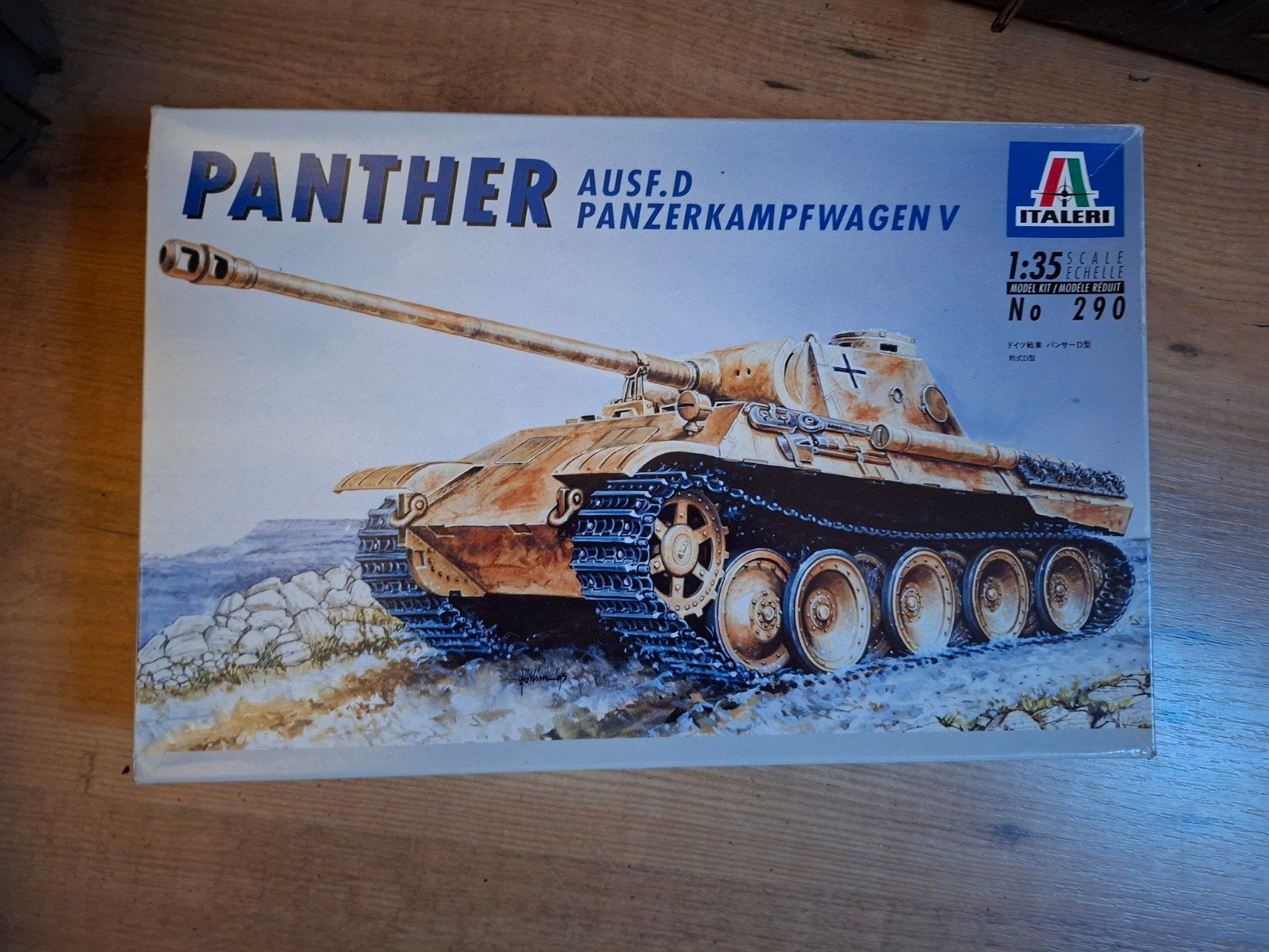 Italeri Panther Ausf.D Panzerkampfwagen V Modelbouw Tank, Tank, Italeri, 1:32 tot 1:50, Nieuw