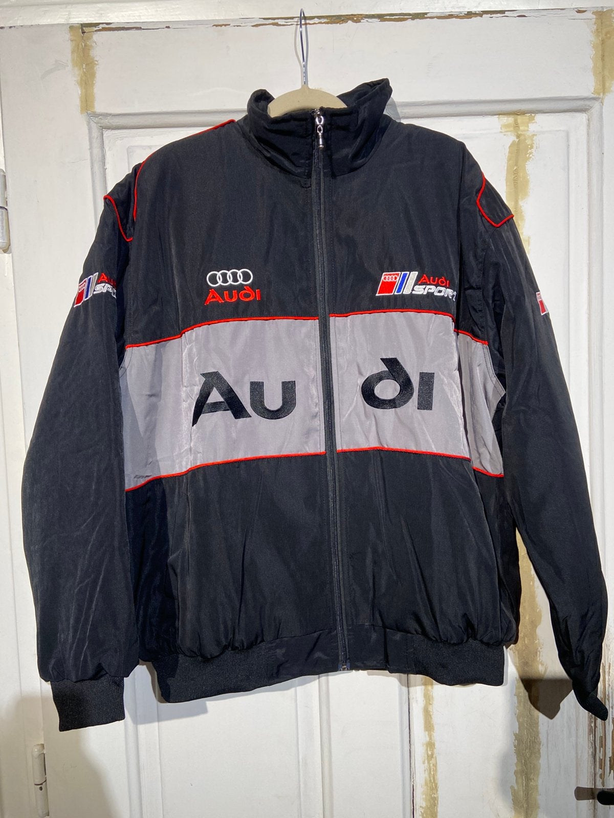 Audi Sport Racing-jas (maat XXL) vintage f1, Ophalen of Verzenden, Zo goed als nieuw, Overige maten, Zwart