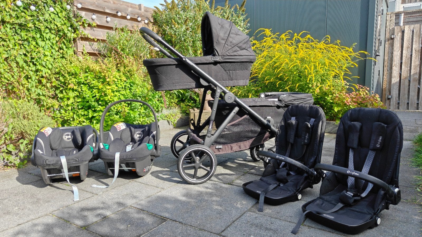 Cybex Gazelle S Duo kinderwagen compleet – Moon Black