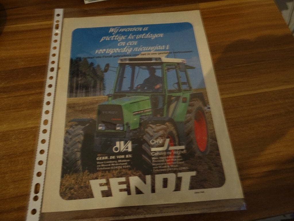 Fendt Advertentie uit de boerderij, Ophalen, Zo goed als nieuw, Folder