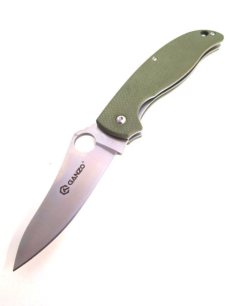 Ganzo G734 Camping Sport Outdoor zakmes groen, Verzenden, Nieuw