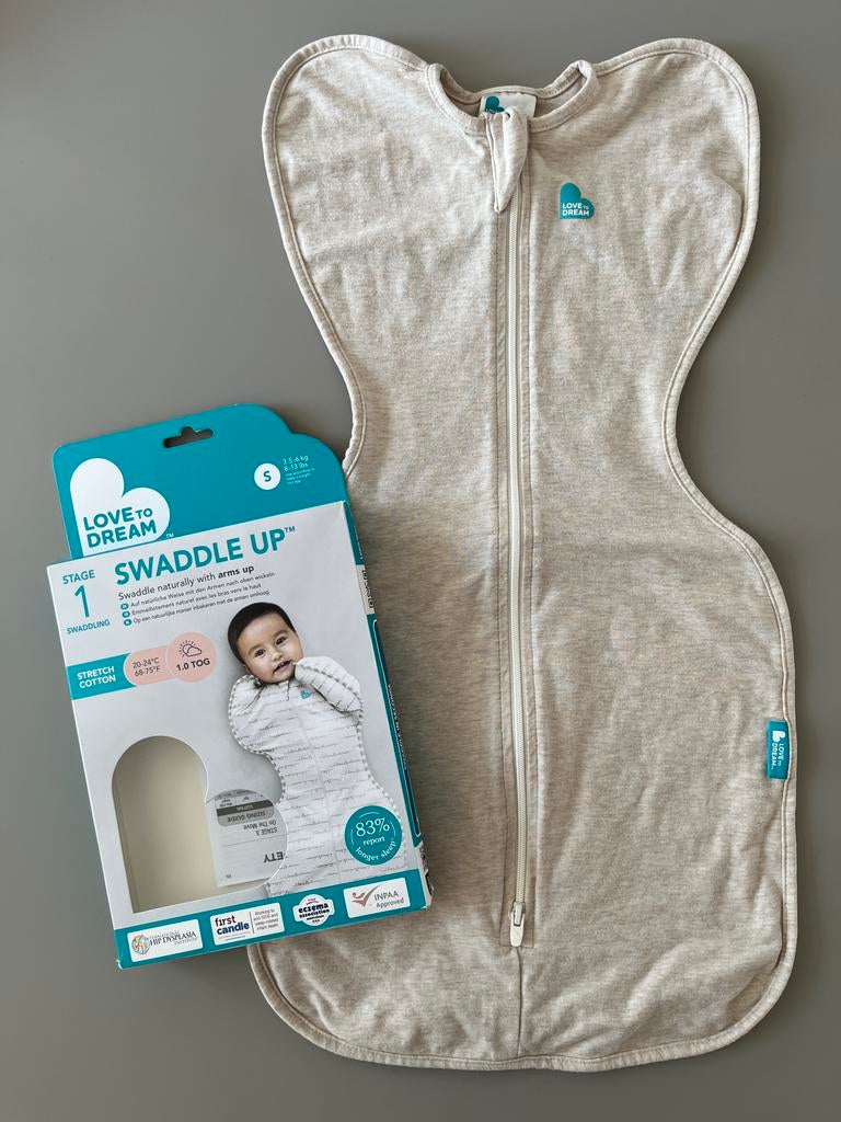 Love To Dream Swaddle Up Slaapzak - Maat S (3.5-6 kg), Ophalen of Verzenden, Zo goed als nieuw, Minder dan 70 cm, Bakerzak of Bakerdoek