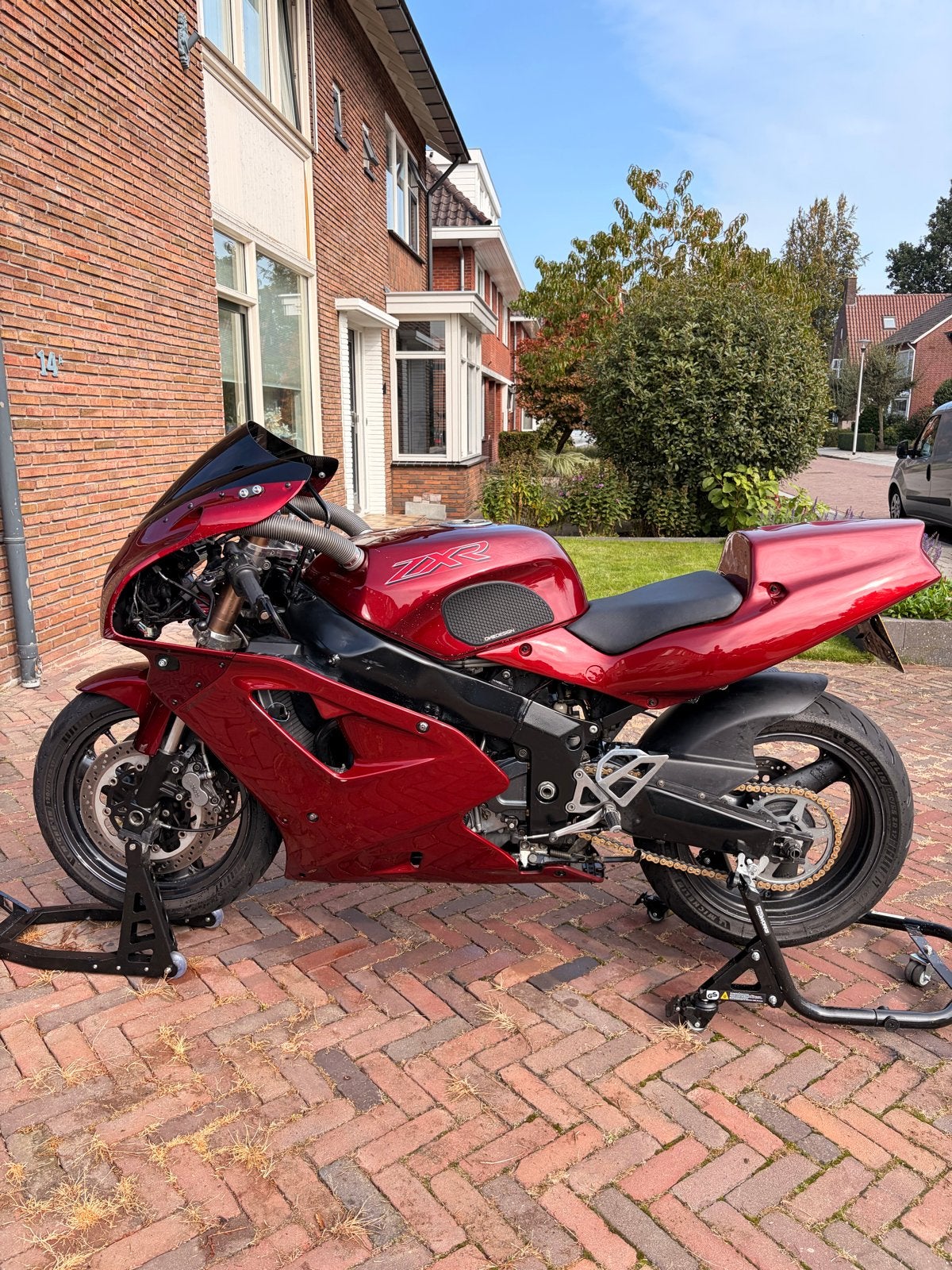 Kawasaki ZXR 750 Sportmotor - Unieke Rode Kleur, Motoren, 750 cc, 4 cilinders, Gebruikt, Meer dan 35 kW