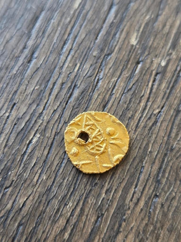 Zeldzame India Sikh-rijk 1848 - Multan 1 gouden roepie, Postzegels en Munten, Munten | Europa | Niet-Euromunten, Ophalen of Verzenden